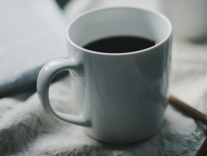 black coffee in a mug